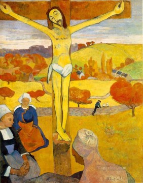 宗教的 Painting - ル・クリスト・ジョーヌ 黄色いキリスト ポール・ゴーギャン